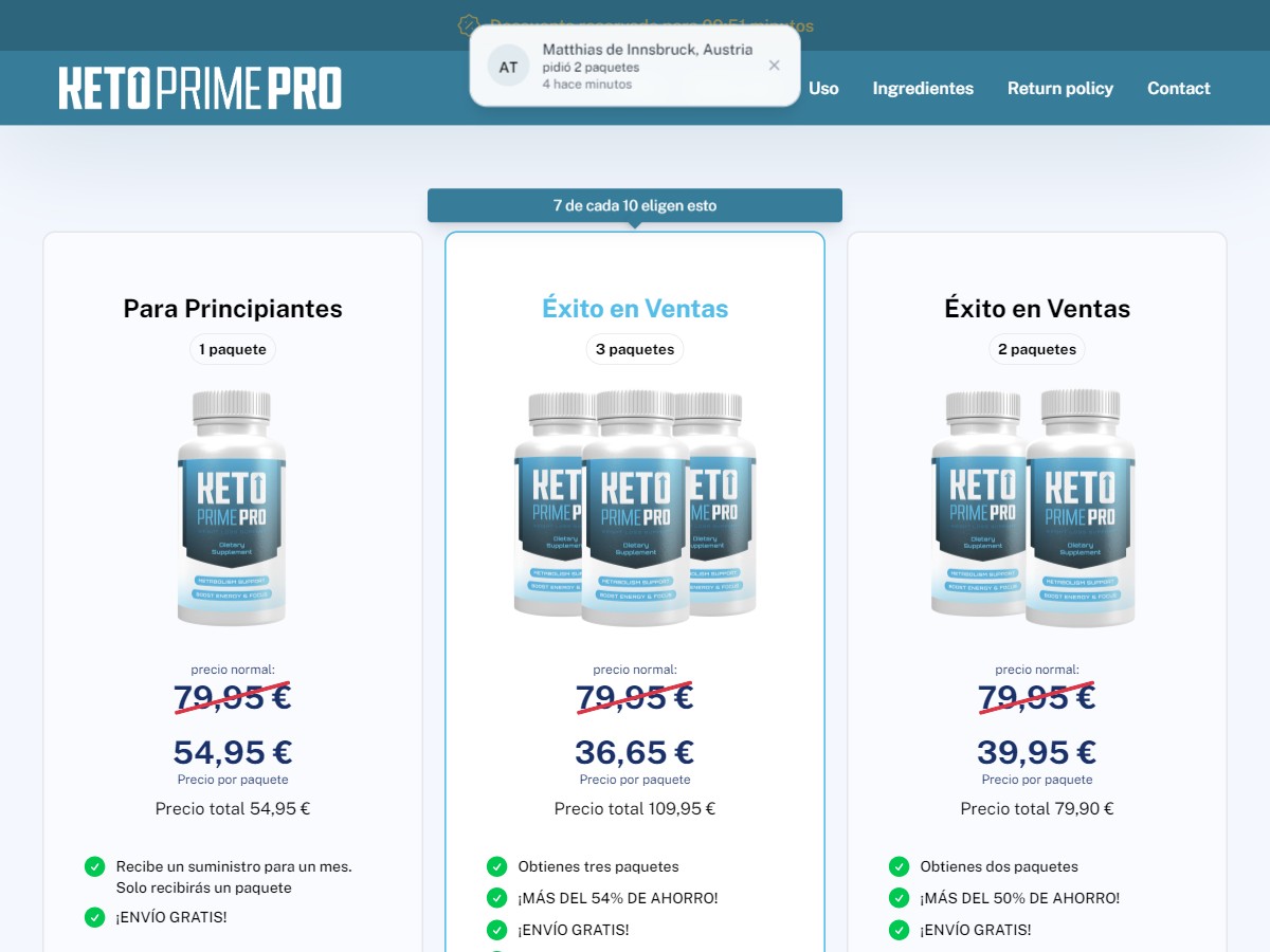 Keto Prime Pro ~ Low CTC - DTC [ES]