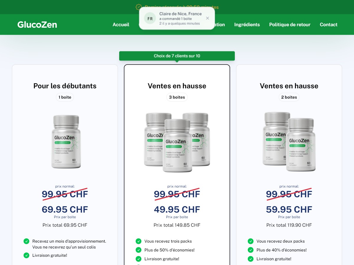GlucoZen ~ French - DTC [CH]