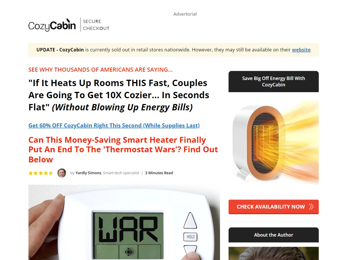 Image of Cozy Cabin Heater