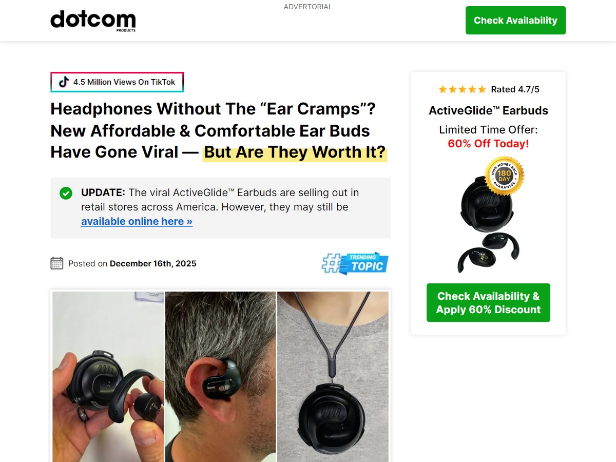 ActiveGlide Headphones [US, CA, AU, UK]