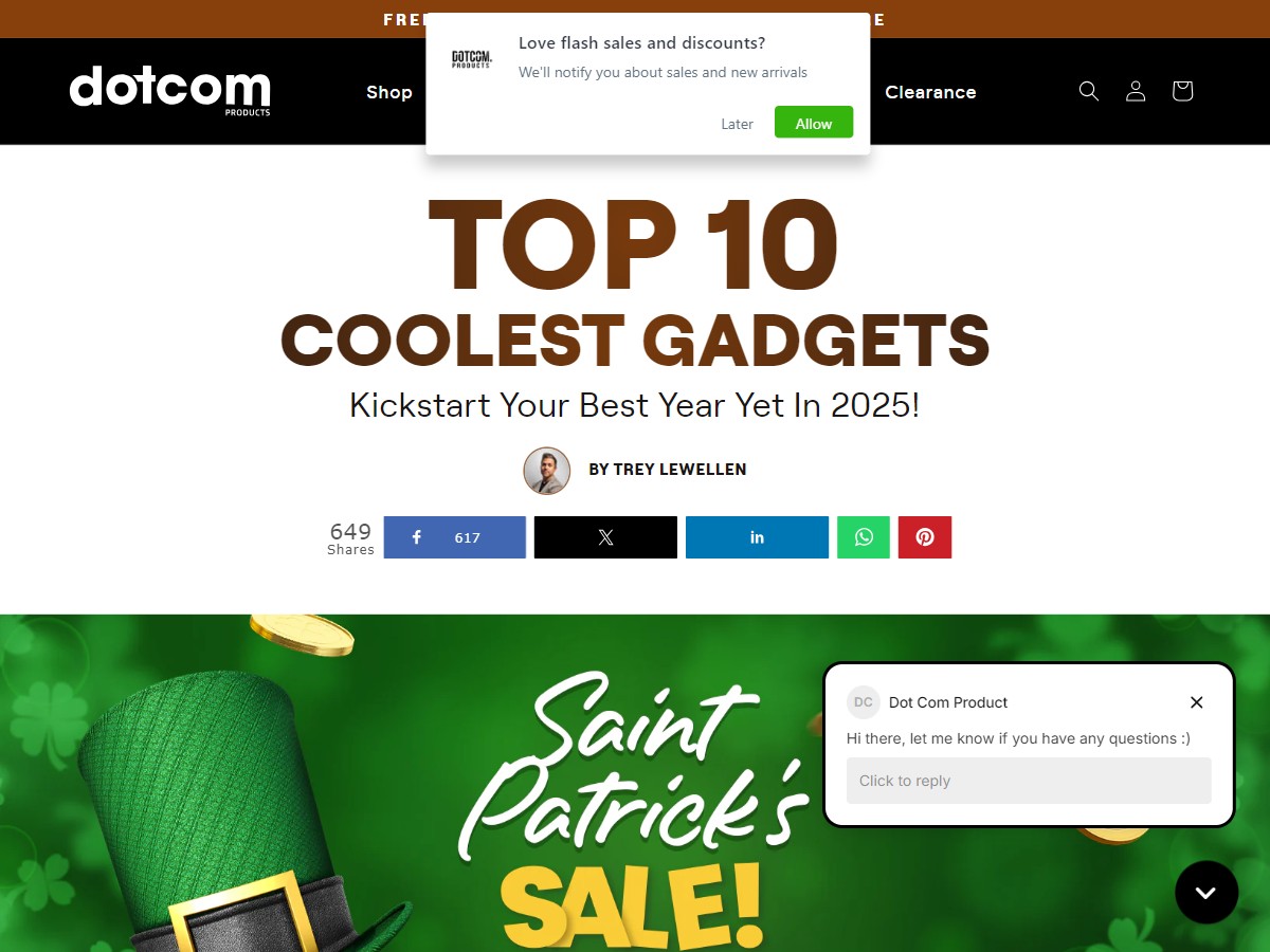 Top 10 Gadgets Listicle [US, CA, AU, UK]