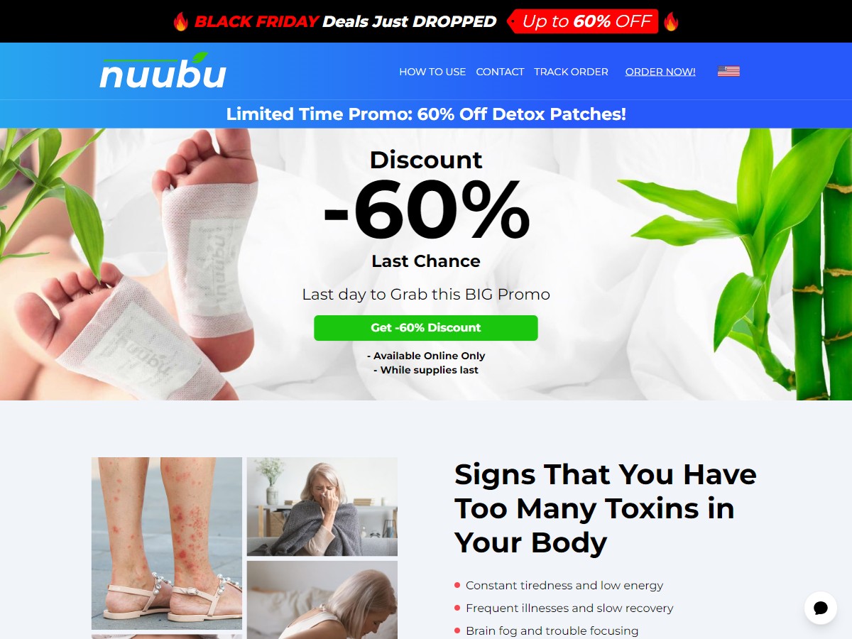 Nuubu - Detox Foot Patches - Subscription [US, DE, CA, AU, UK, FR, IL, +43 More]