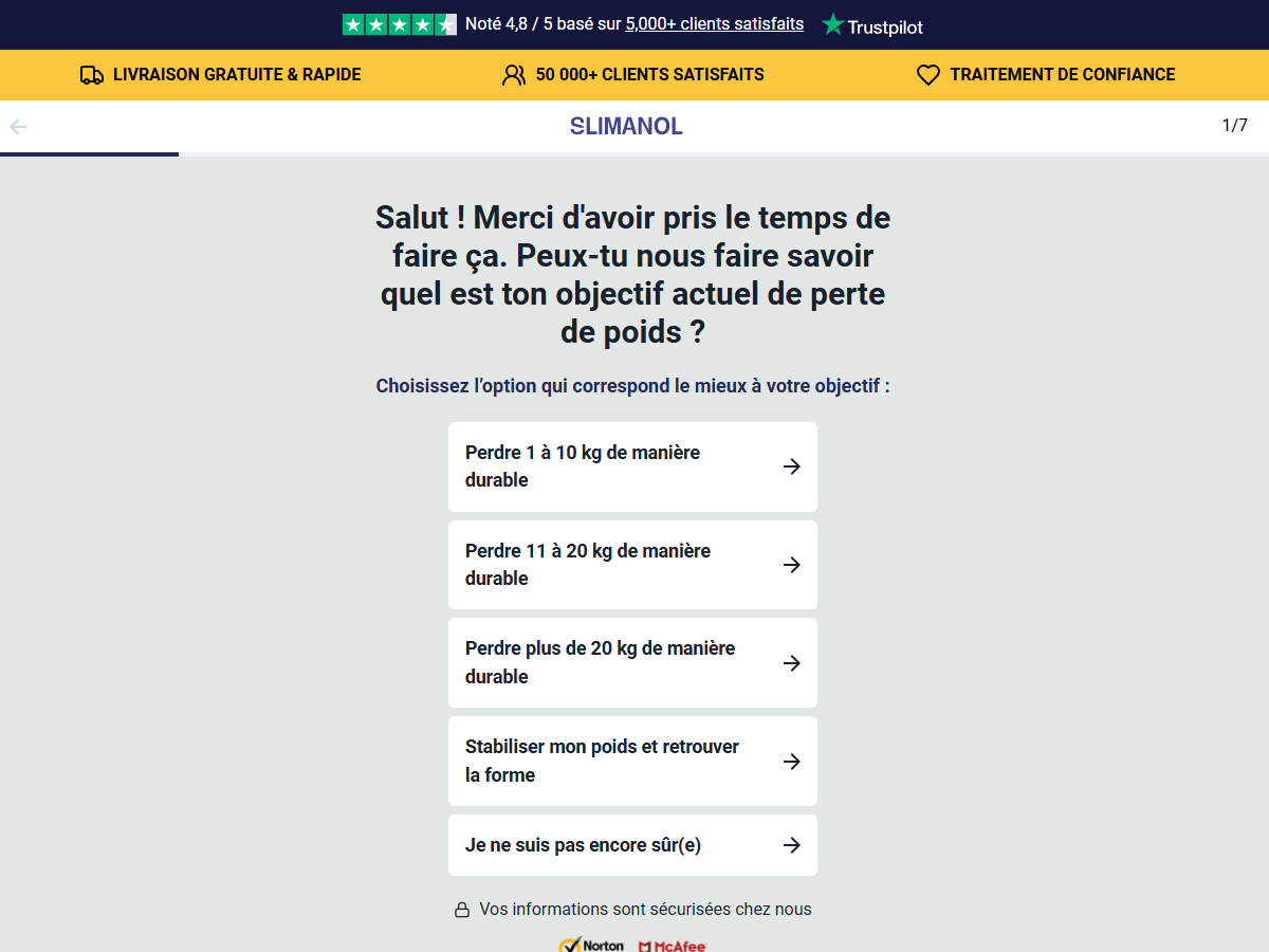 Slimanol - Diet ~ French [FR, BE, CH]
