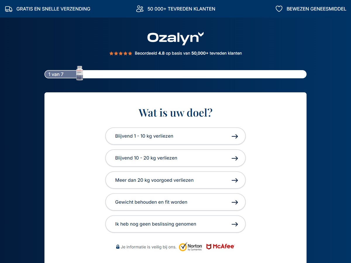 Ozalyn Diet ~ Low CTC [NL, BE]