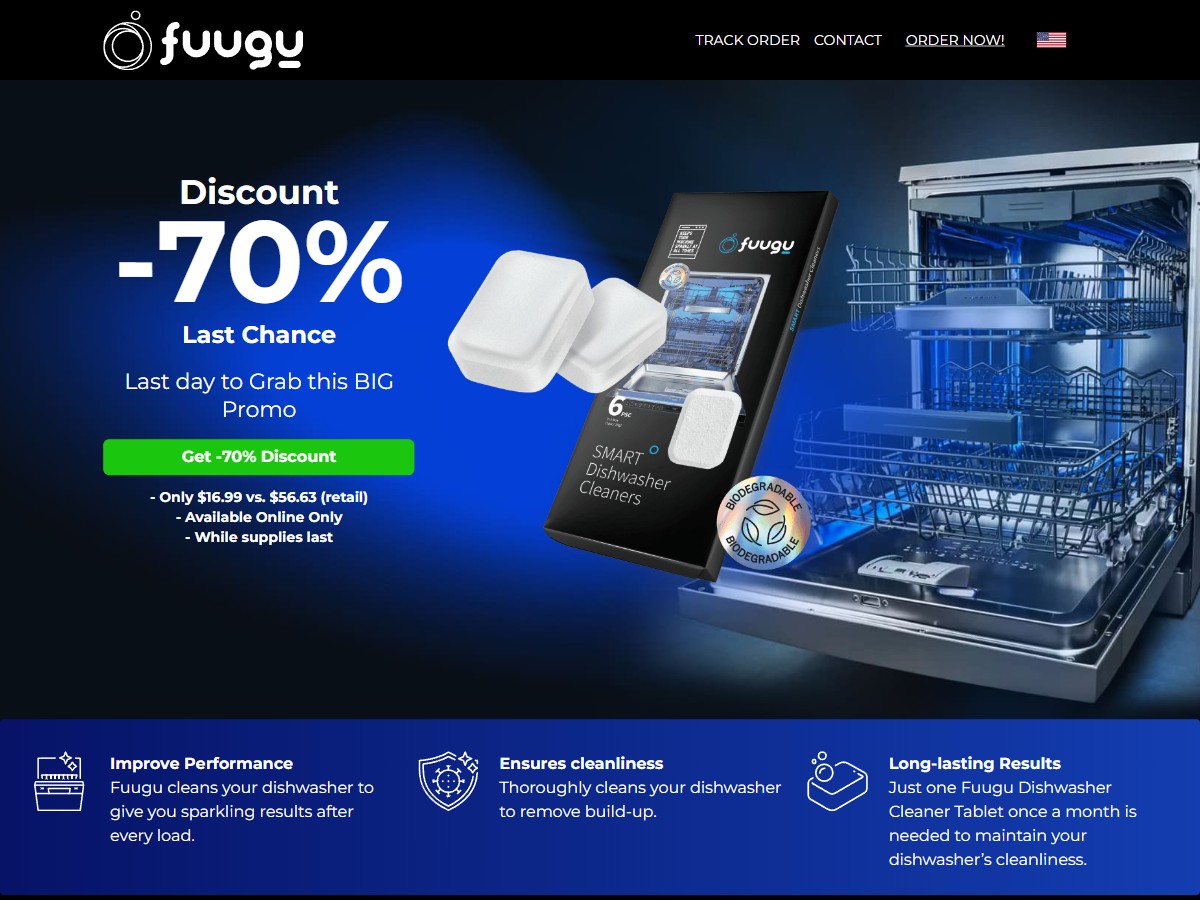 Fuugu - Dishwasher Tablets [DE, UK, FR, AT, CH, SE, DK, +5 More]