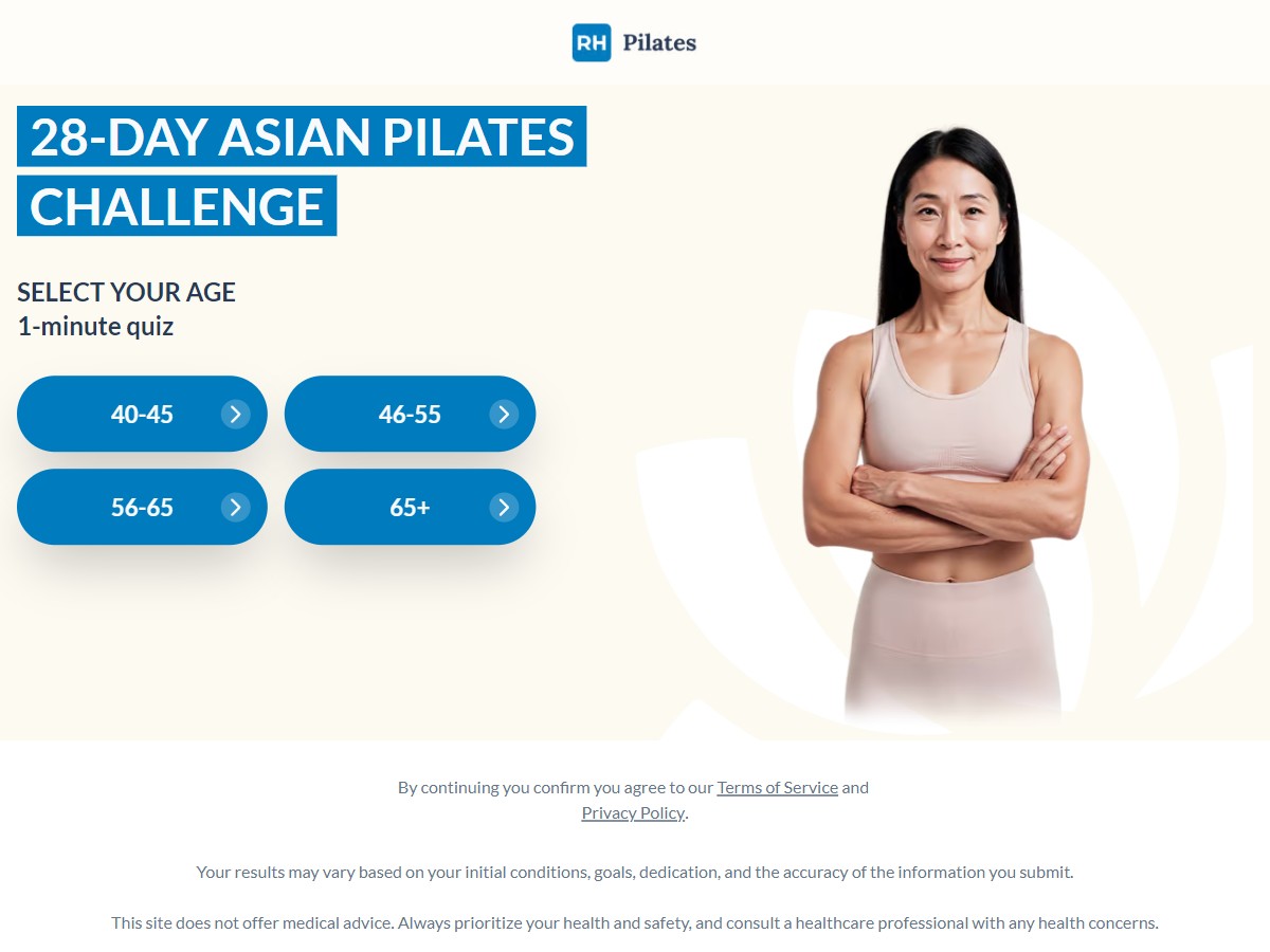 Reverse Health Fitness App ~ Pilates Asian [US, UK, FR, ES]
