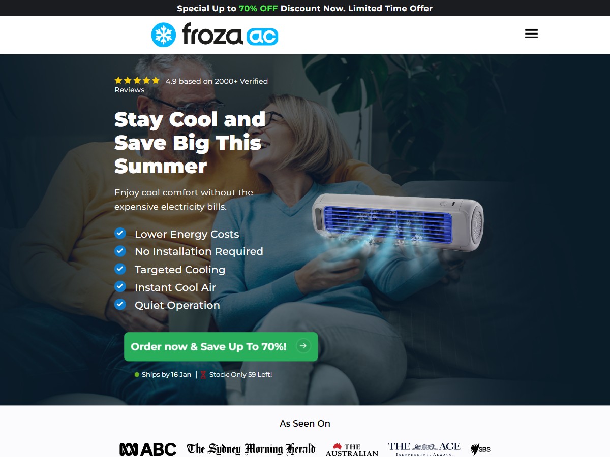 Image of Froza AC ~ CTC A$129.95