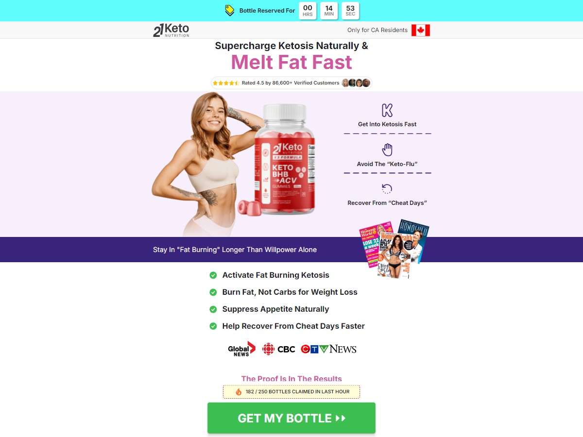 Image of 21KETO Gummies