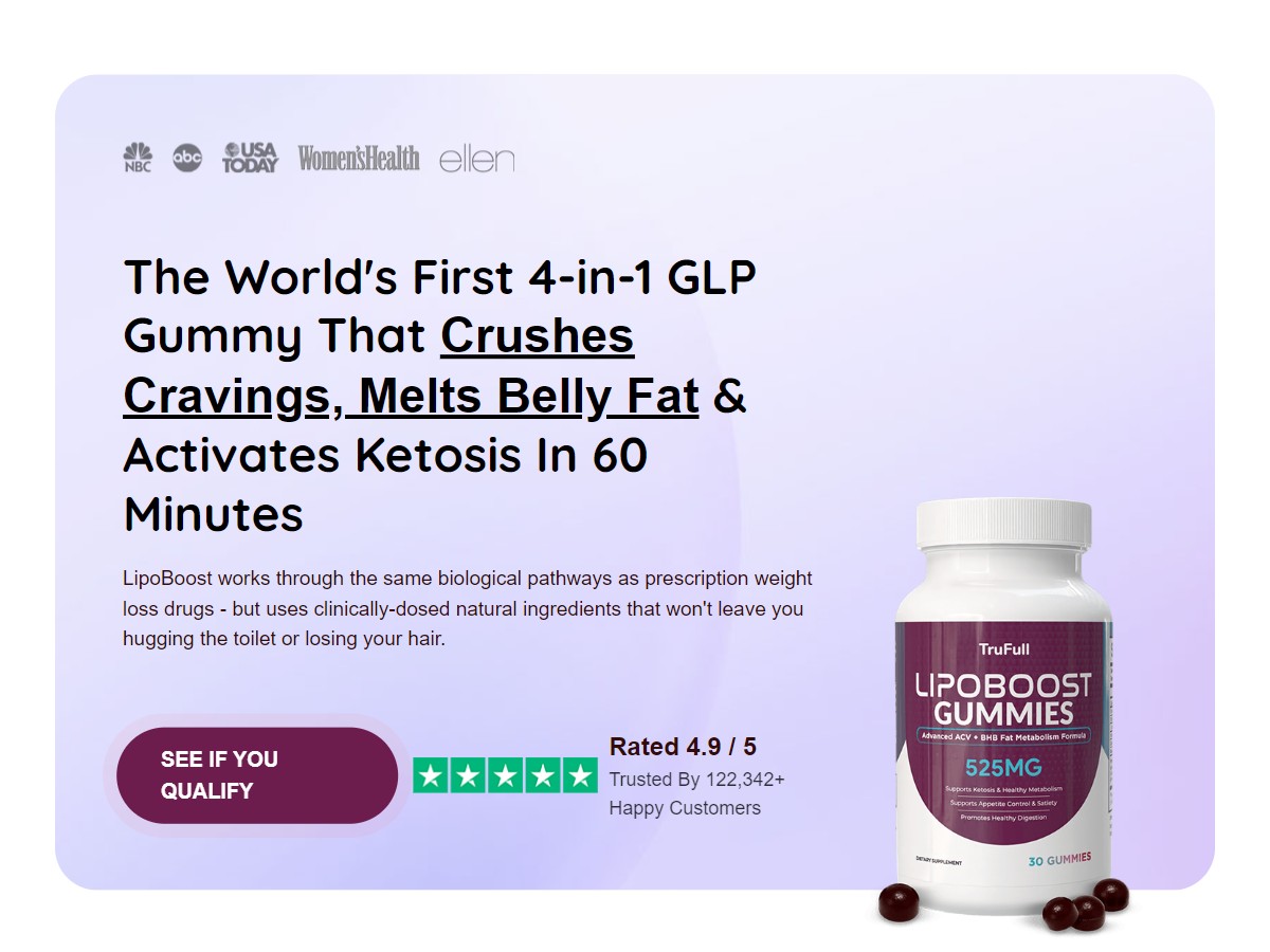 Image of TruFull - LipoBoost 4 in 1 GLP Gummies