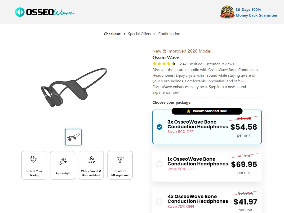 OsseoWave ~ CTC $69.95 [US]