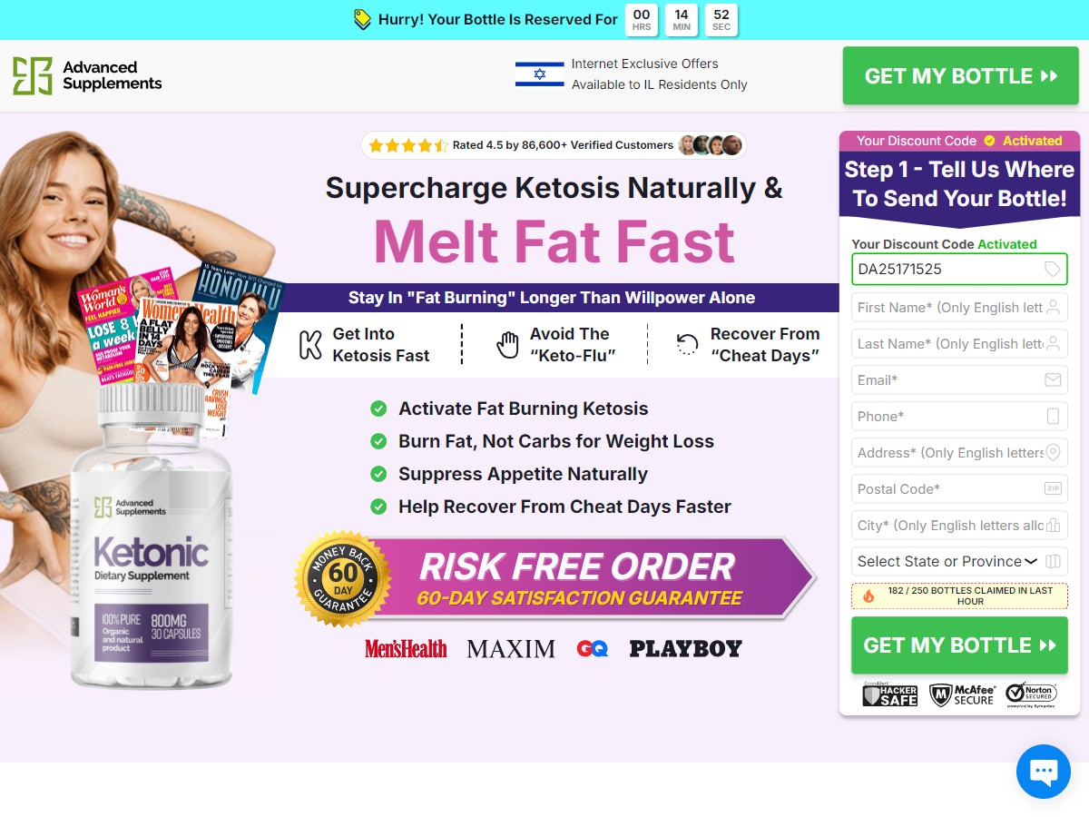 KETONIC Keto Capsules ~ Low CTC [IL]