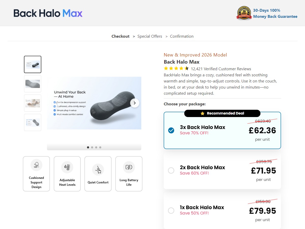 Image of Back Halo Max ~ CTC £79.95