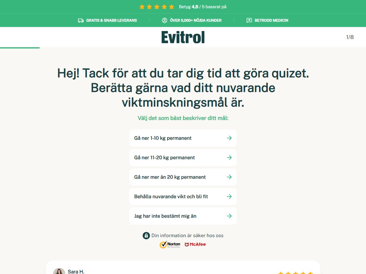 Evitrol - Diet [SE]