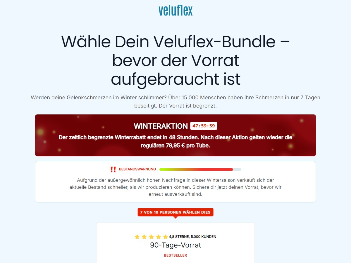 Veluflex Joint Cream [DE, FR, AT, CH, SE, DK, NL, +2 More]