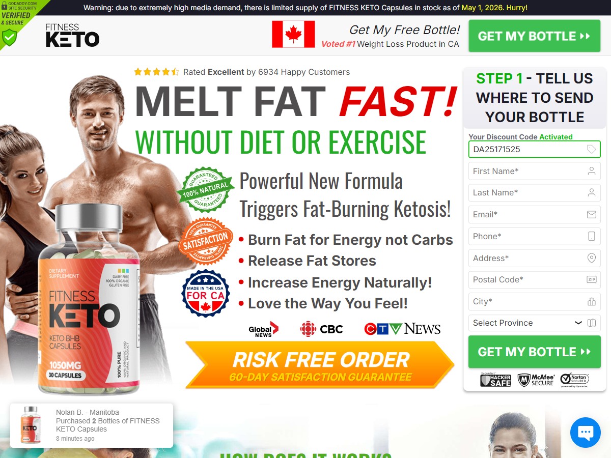 **HOT** Fitness Keto Capsules [CA]