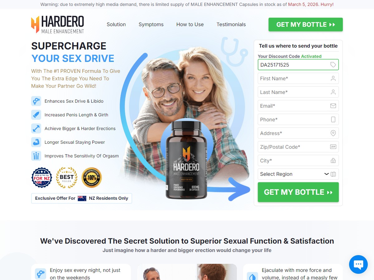 Hardero Male Enhancement Capsules [NZ]