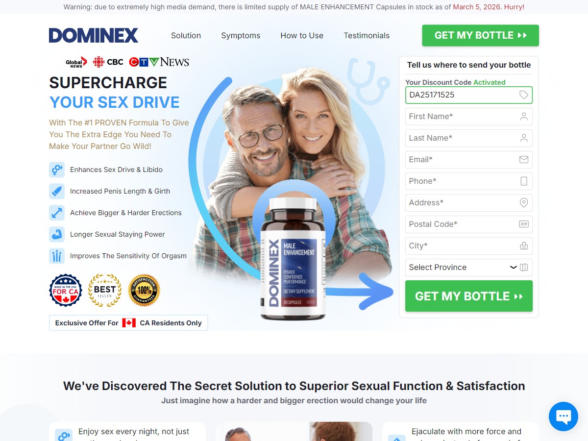 **HOT** Dominex Male Enhancement Capsules [CA]