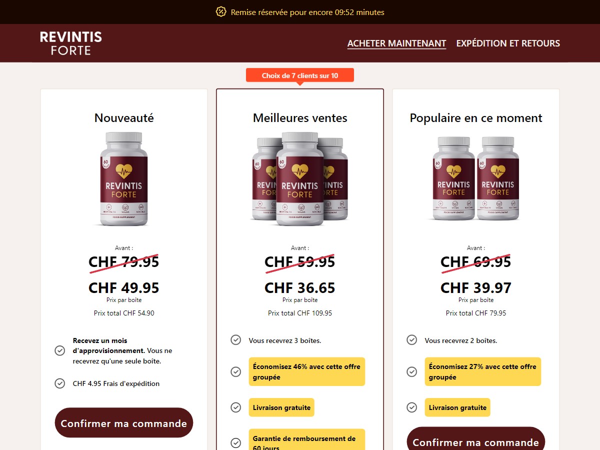 Revintis Forte Gummies - Heart Health [FR, CH]