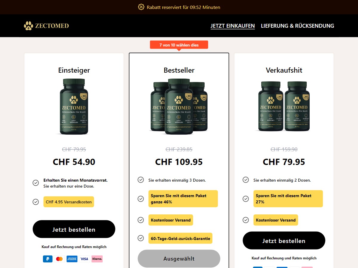 Zectomed - Tick Supplement for DOGS [DE, CH]
