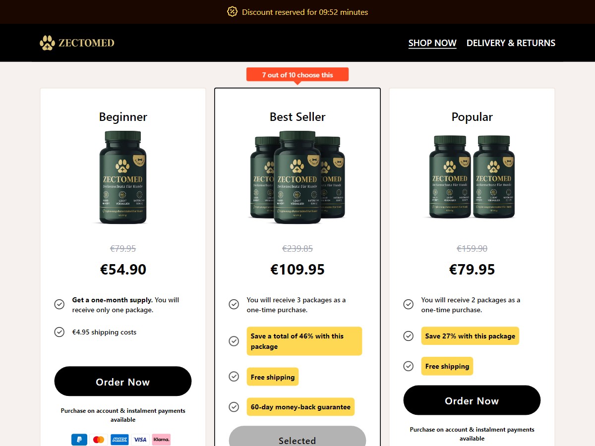 Zectomed - Tick Supplement for DOGS [IE]