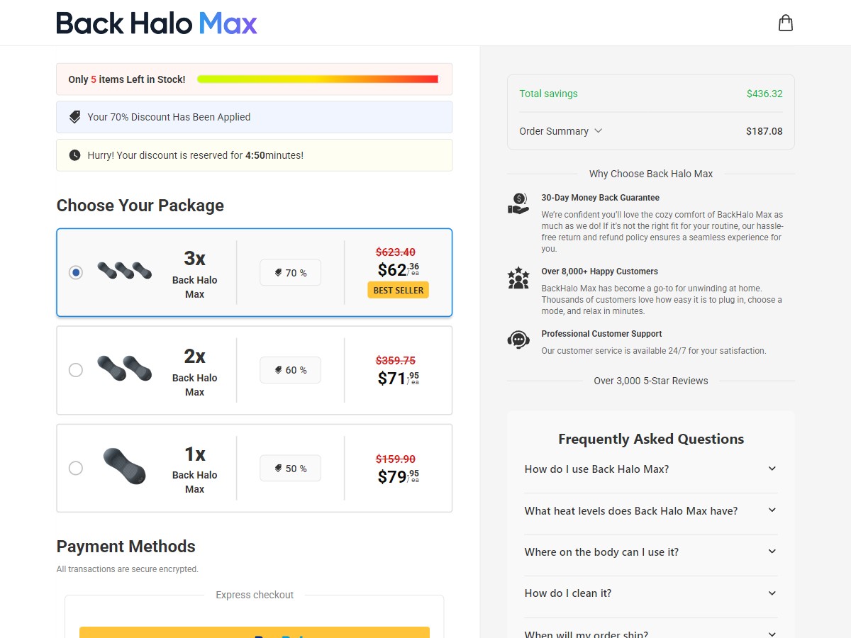 Back Halo Max ~ CTC $79.95 [US]