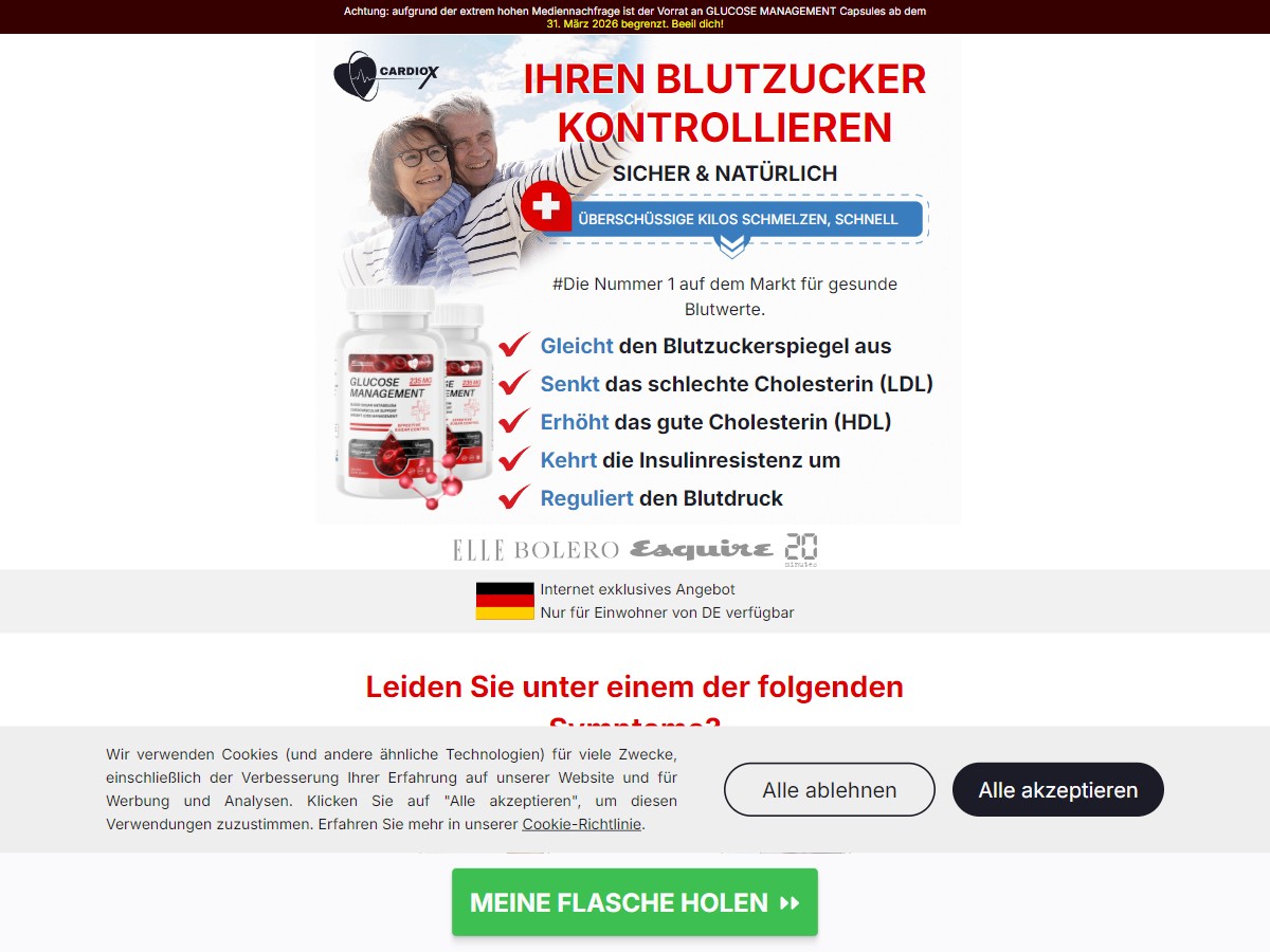 CardioX Glucose Management ~ German [DE]