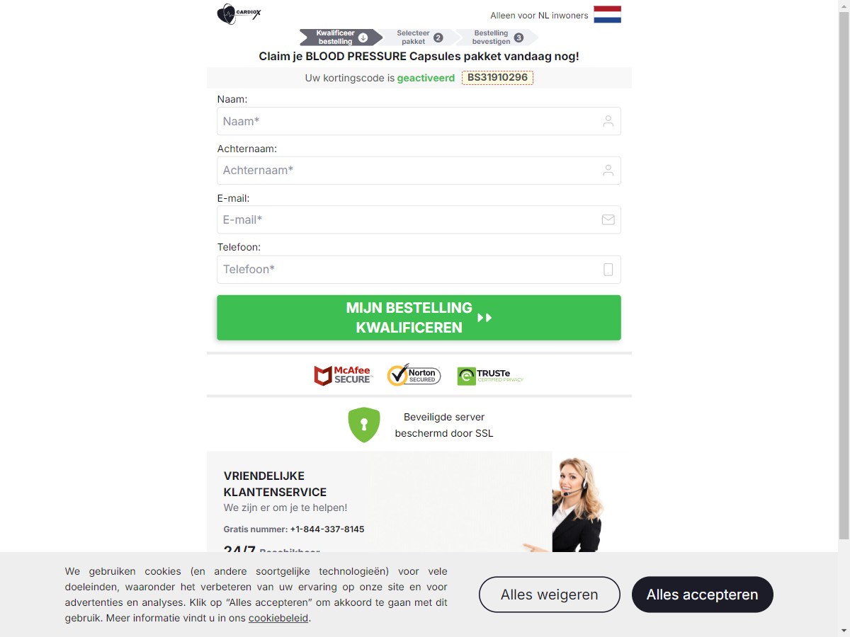 **NEW** CardioX Blood Pressure ~ DTC [NL]