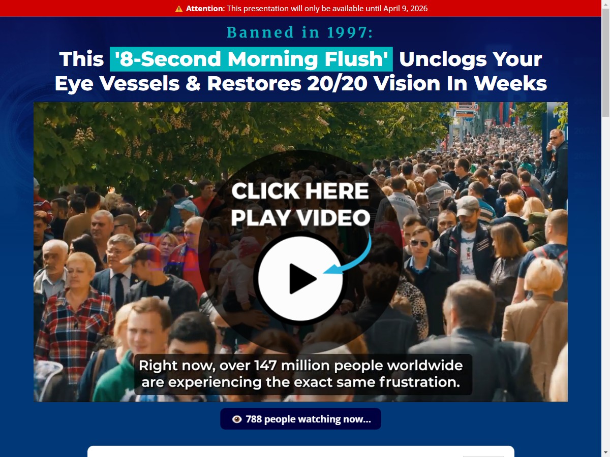 **NEW** Visiocore - VIsion Restore [US, DE, CA, AU, UK, FR, NZ, +52 More]