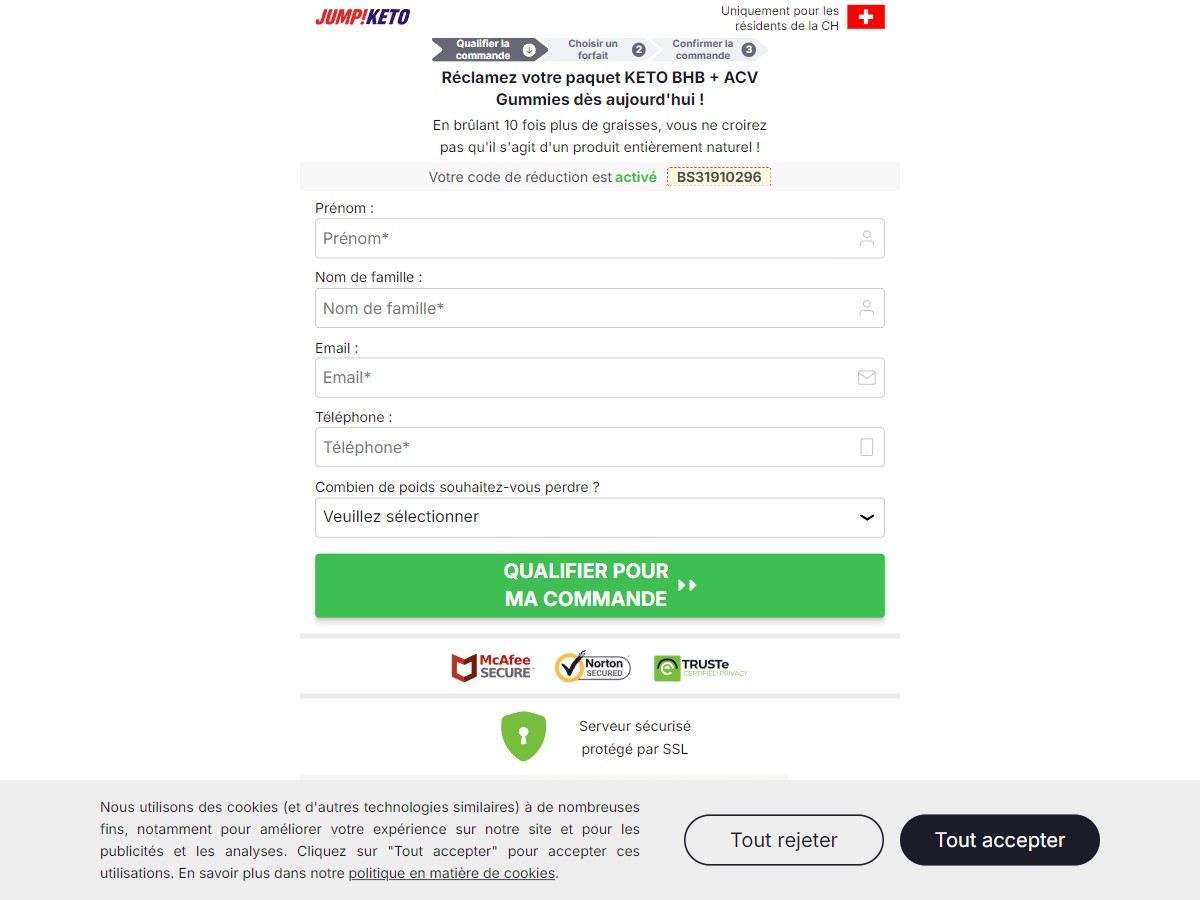 Image of **NEW** JumpKETO Gummies ~ French - DTC