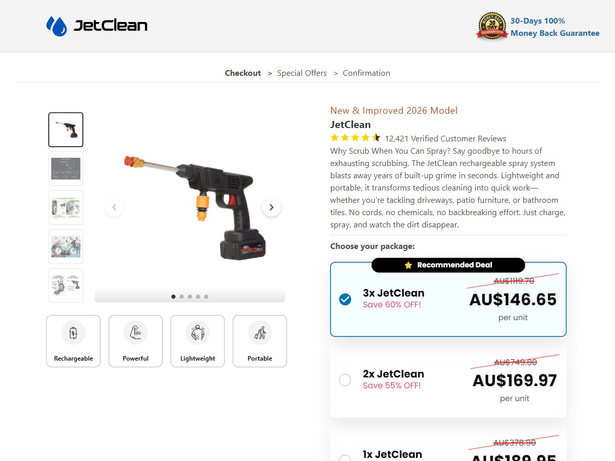 Image of **NEW** JetClean ~ CTC A$189.95