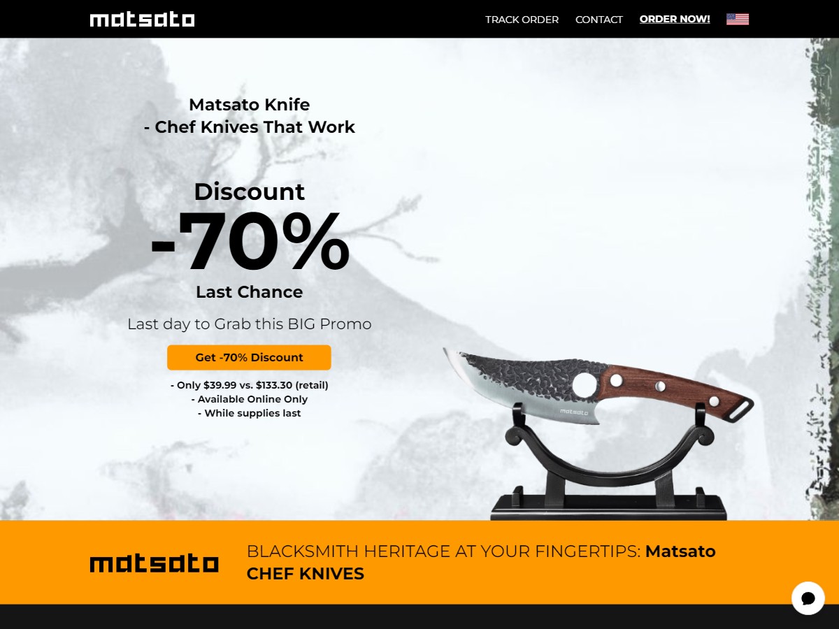 **NEW** Matsato - A Chef Knife ~ High CTC [US, DE, CA, AU, UK, FR, IL, +44 More]