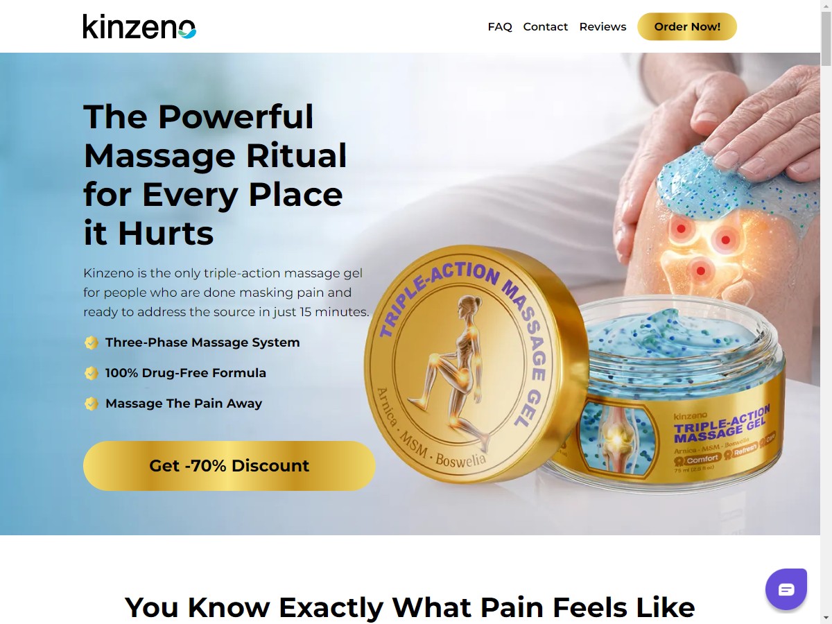 **NEW** Kinzeno - Massage Gel [US, DE, CA, AU, UK, FR, IL, +44 More]