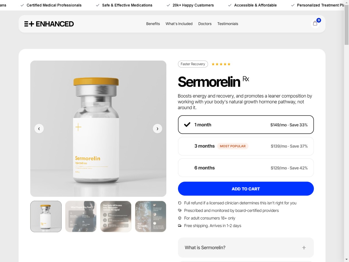 Image of **HOT** Enhanced - Semorelin ~ A