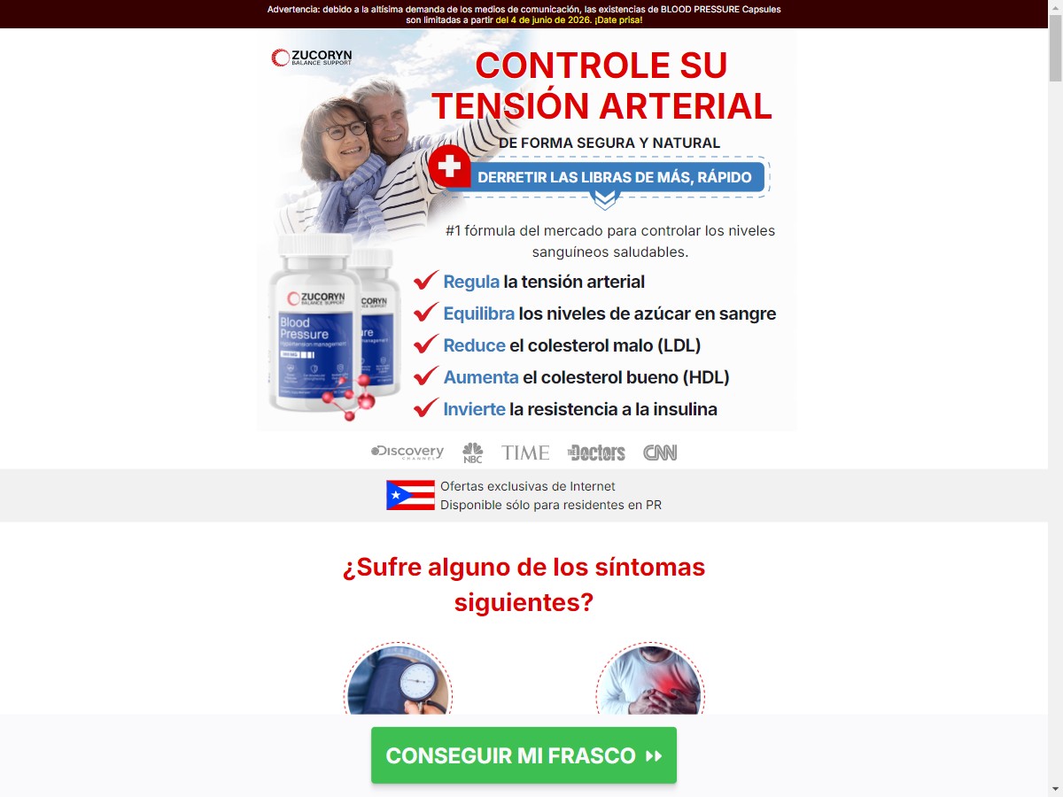 **NEW** ZUCORYN Blood Pressure ~ Low CTC [PR]