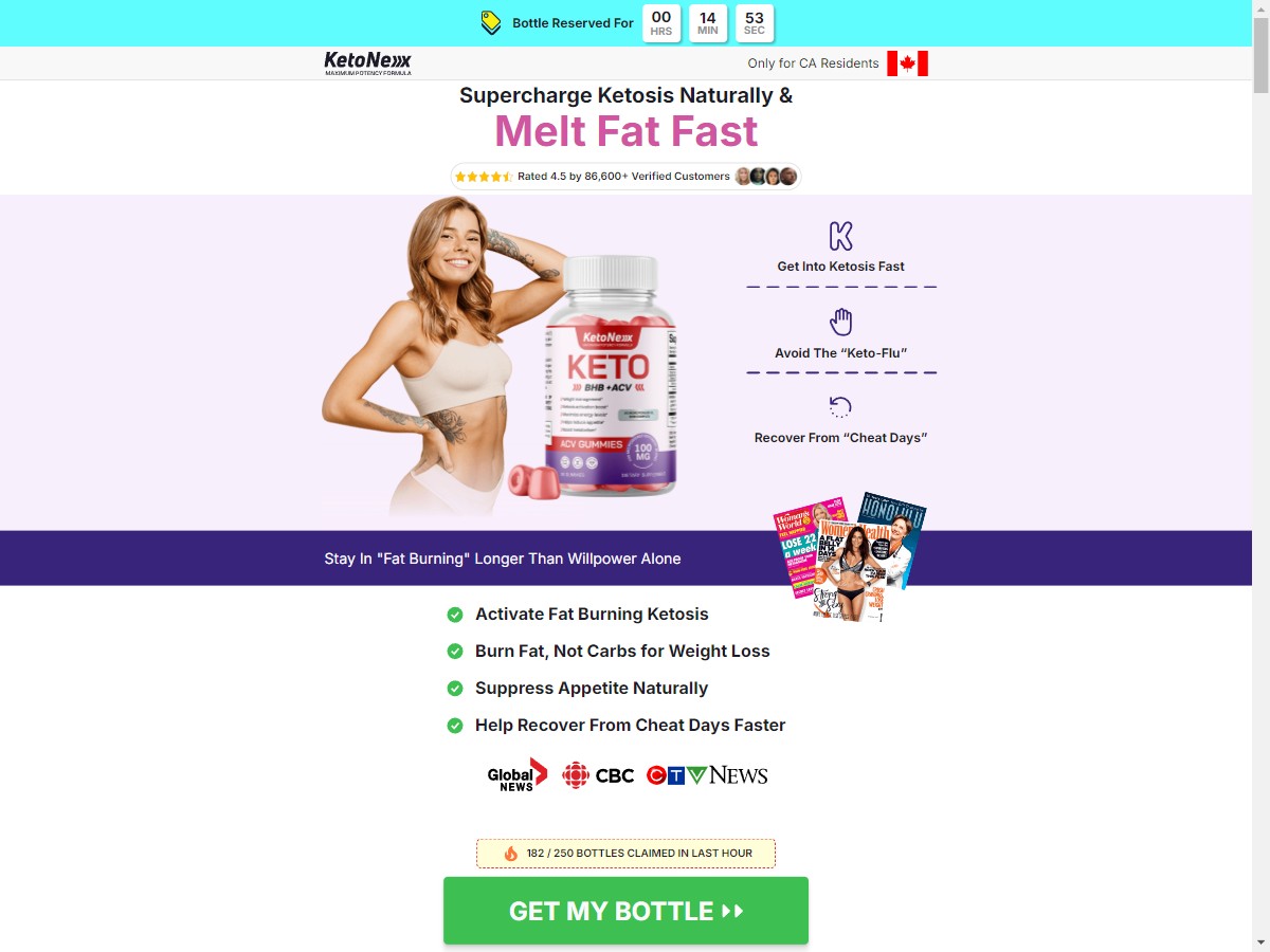 **NEW** KetoNex Gummies [CA]