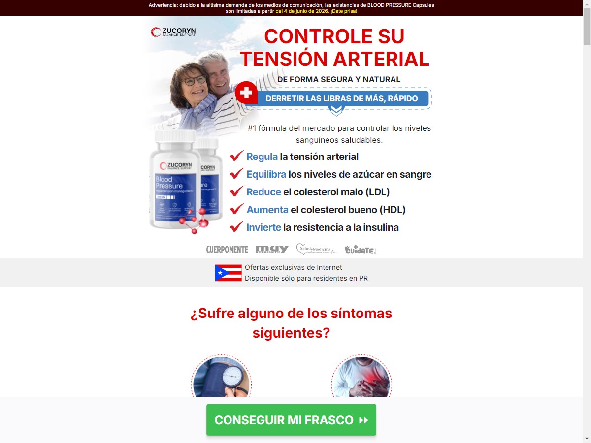**NEW** ZUCORYN Blood Pressure [PR]