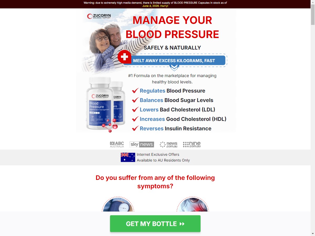 **NEW** ZUCORYN Blood Pressure [AU]