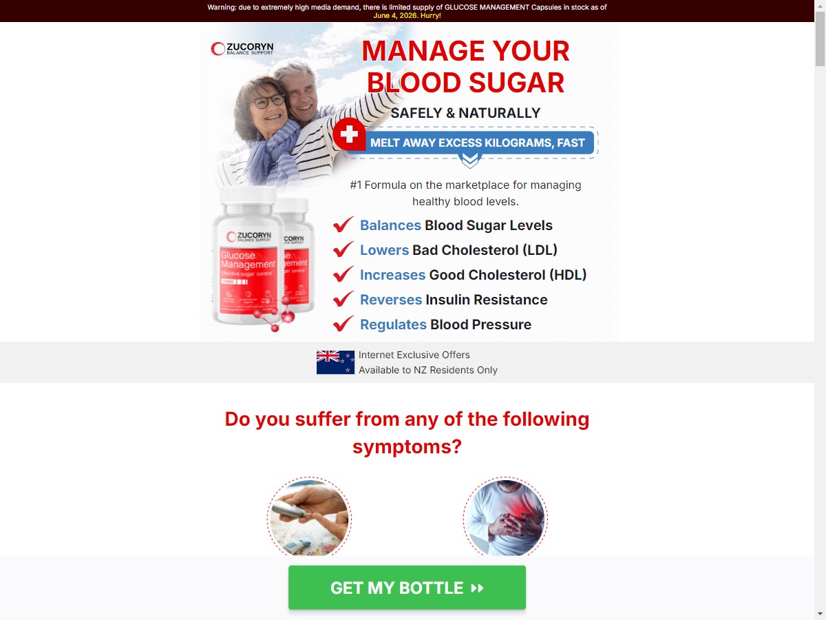 **NEW** ZUCORYN Glucose Management [NZ]