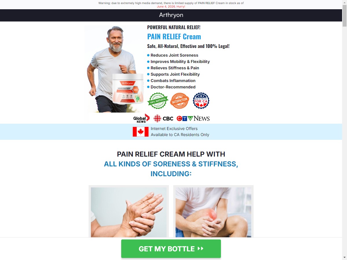 **NEW** Arthryon Heat Relief Cream [CA]