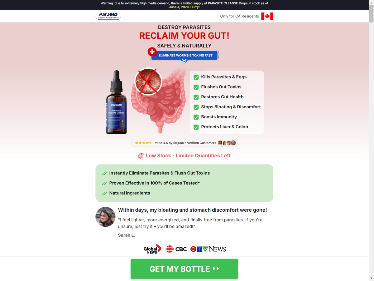 **NEW** ParaMD Parasite Cleanse [CA]
