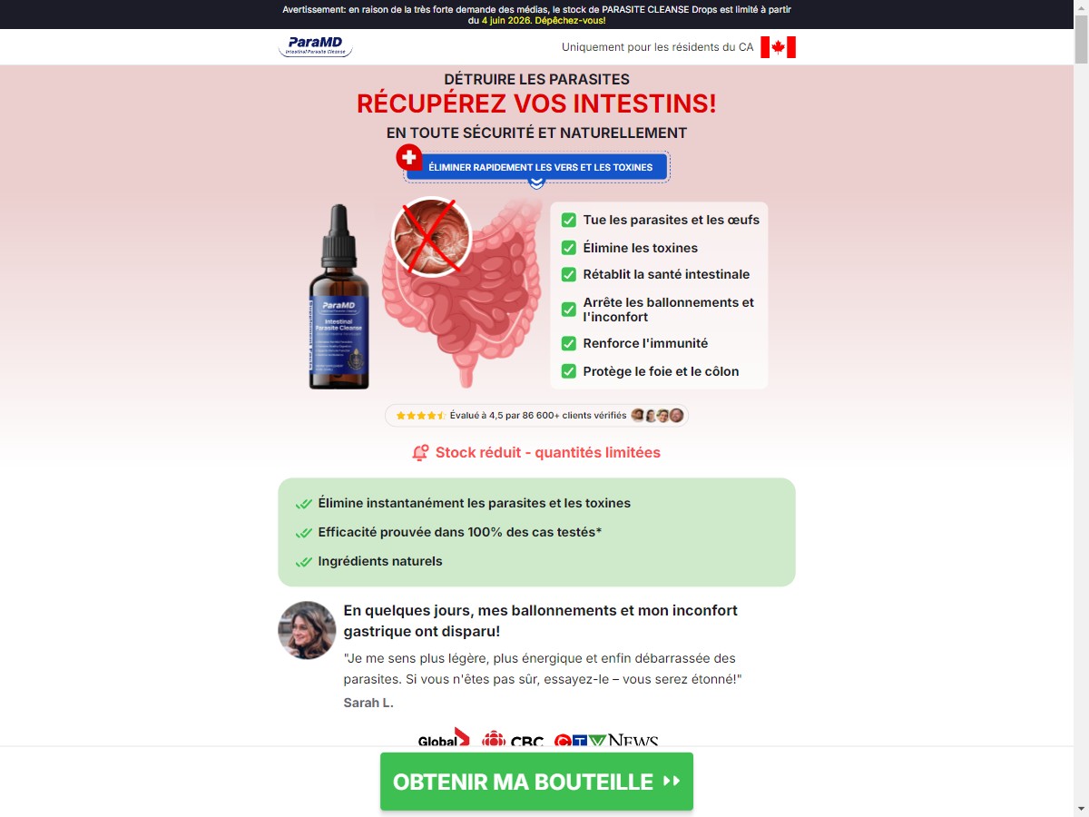**NEW** ParaMD Parasite Cleanse ~ French [CA]
