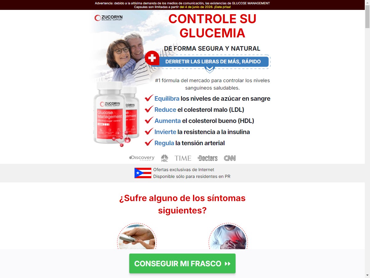 **NEW** ZUCORYN Glucose Management ~ Low CTC [PR]