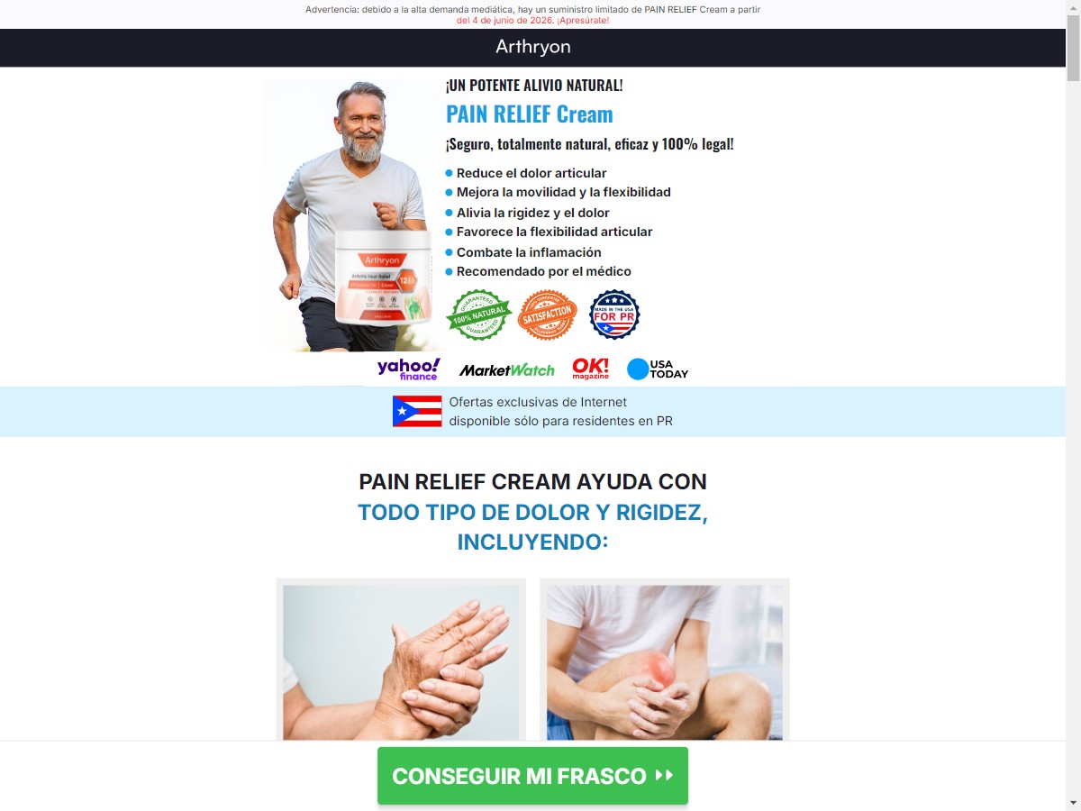 **NEW** Arthryon Heat Relief Cream [PR]