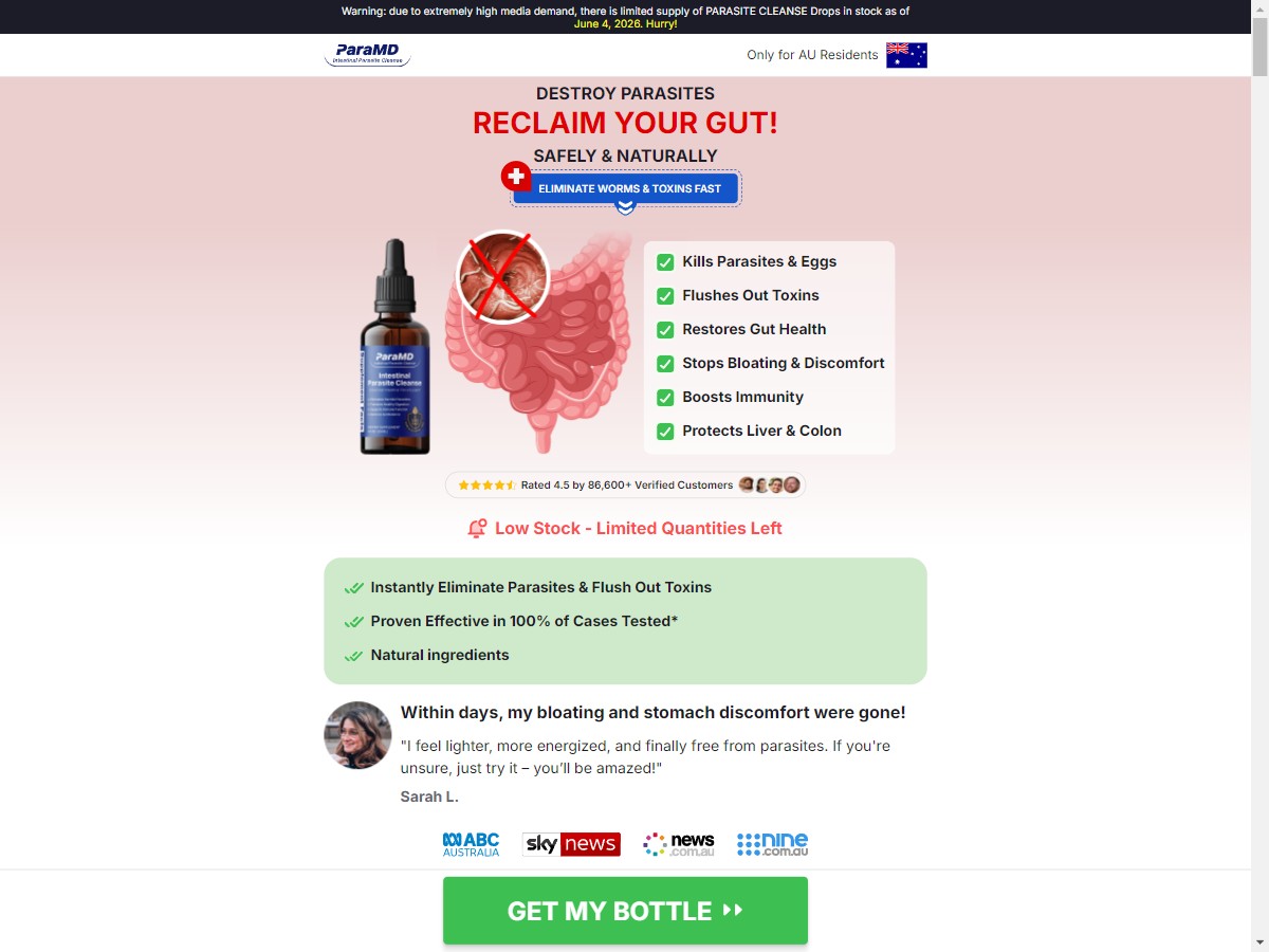 **NEW** ParaMD Parasite Cleanse [AU]