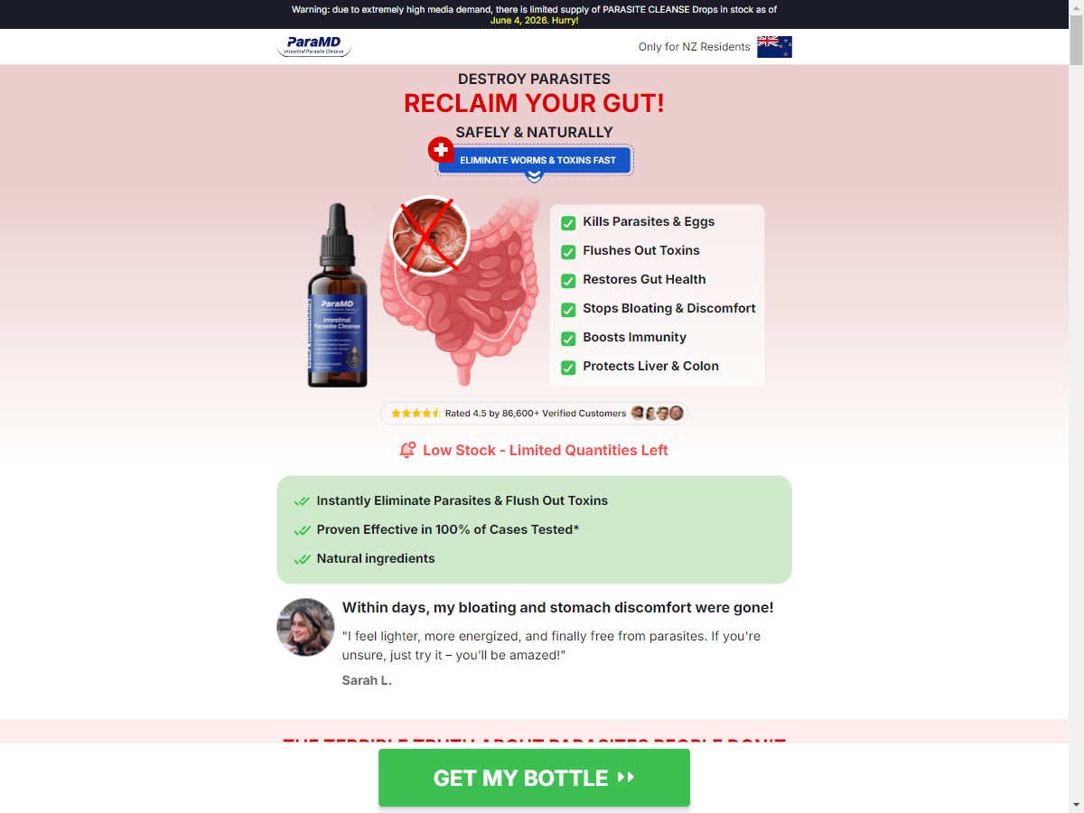 **NEW** ParaMD Parasite Cleanse [NZ]