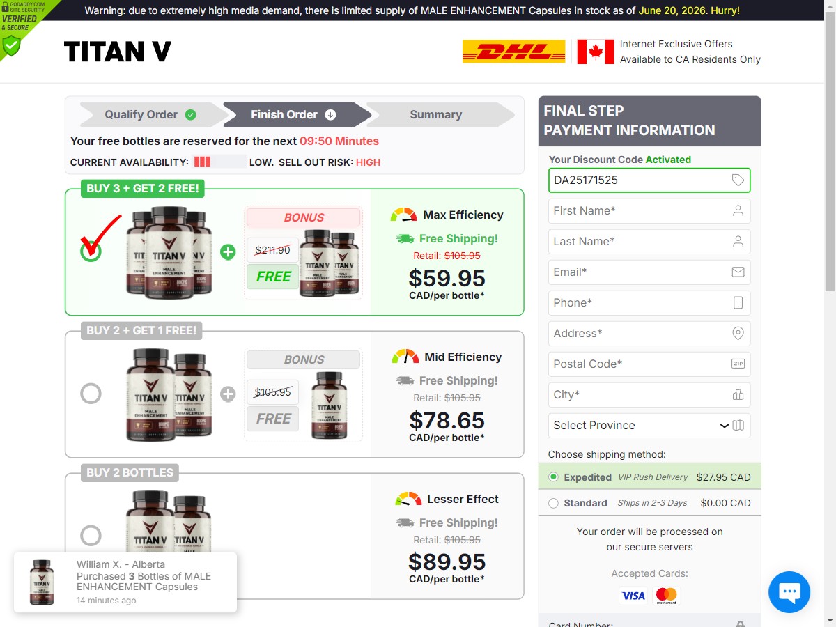**NEW** TiTAN V ME Capsules ~ DTC [CA]