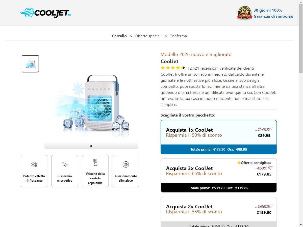 Image of **NEW** CoolJet Portable AC ~ €89,95