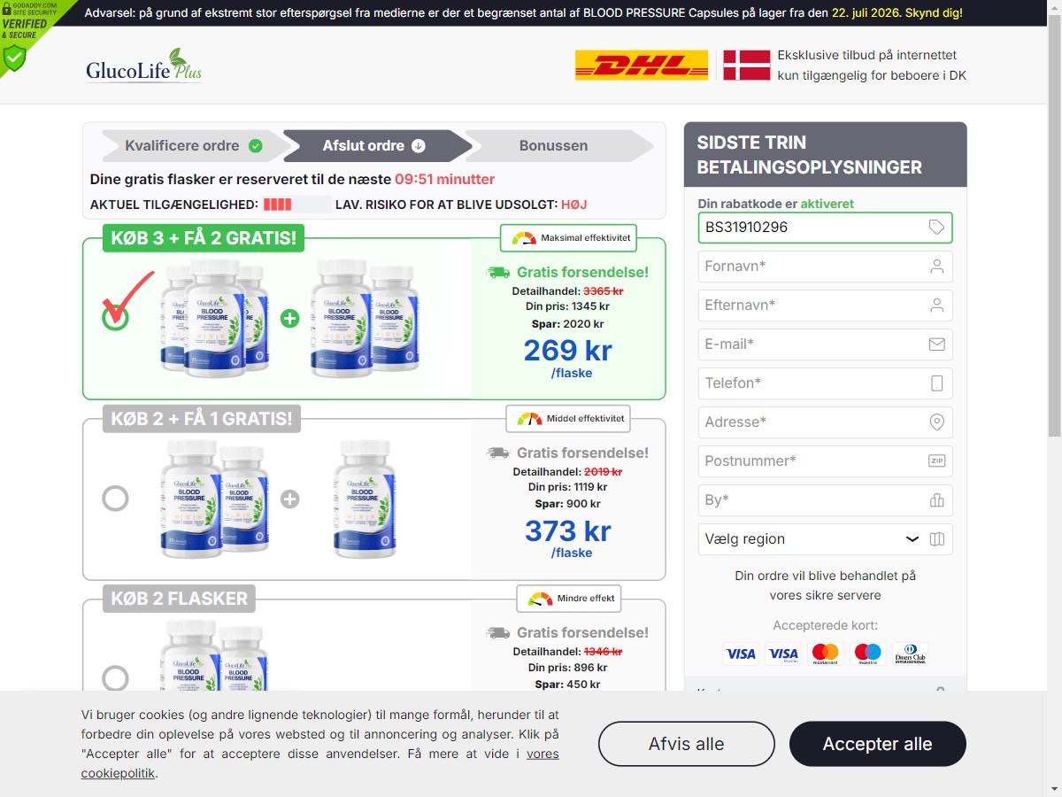 **NEW** GlucoLife+ Blood Pressure ~ DTC [DK]