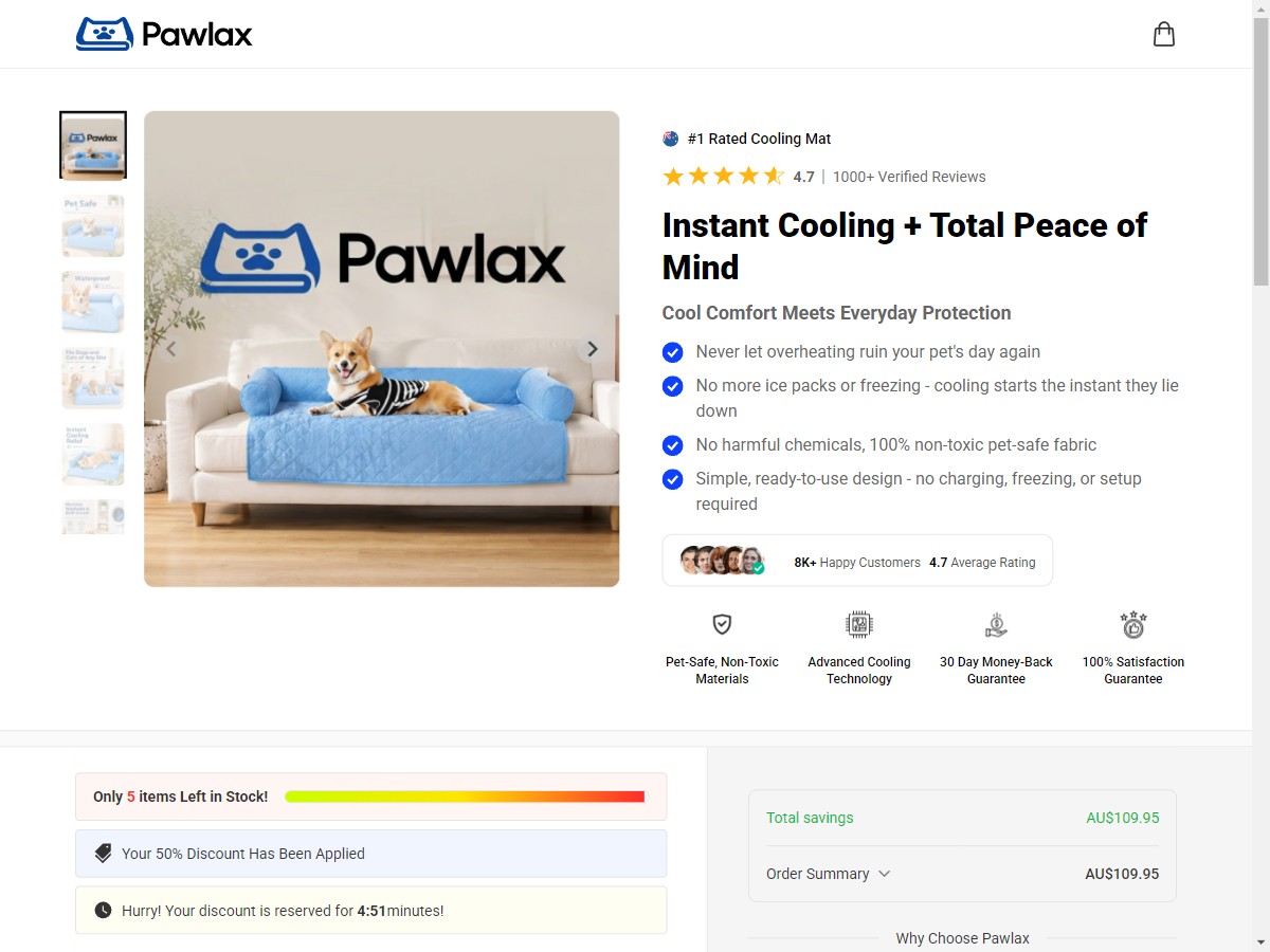 **NEW** Pawlax ~ CTC A$109.95 [AU]