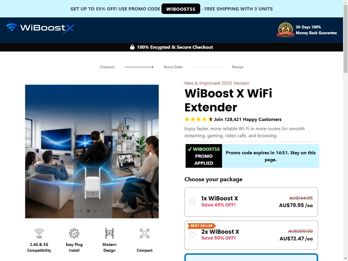 **NEW** Wiboost X ~ CTC A$79.95 [AU]